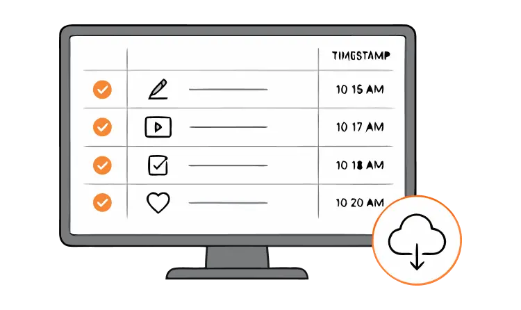 Timestamped audit trail and proof for every visitor entry