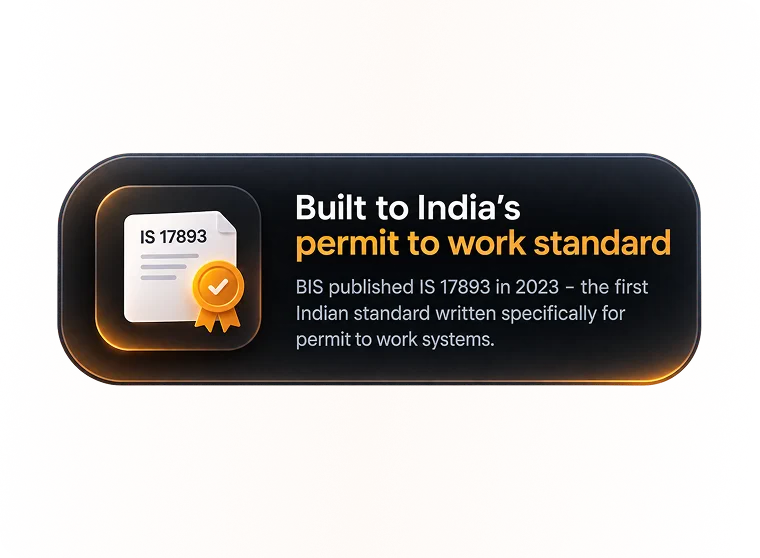 Built to India's permit to work standard