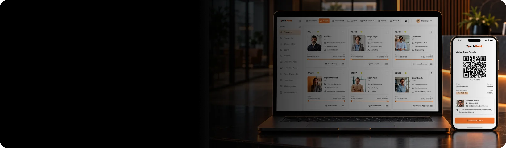 TouchPoint Material Gate Pass Management Dashboard