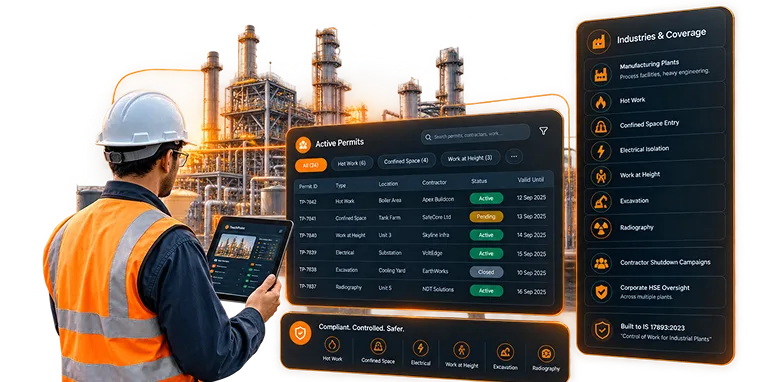 Industrial Permit to Work Dashboard